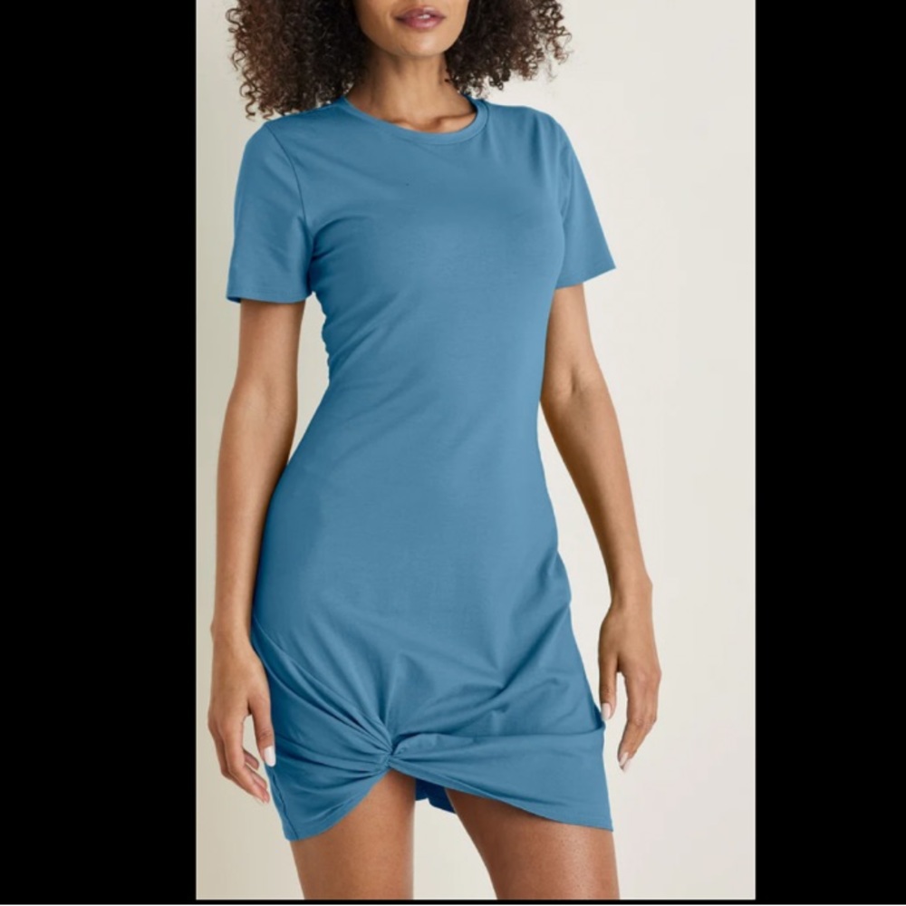SIDE TWIST T-SHIRT DRESS